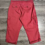 Lee Plus Women Coral Relaxed Fit Mid Rise Cargo Capri Pants Size 14 Cotton Blend Photo 5