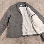 Promod Women's Linen Blazer 12 Gray Business Career Jacket Office Professional Photo 0