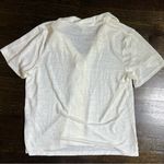 Banana Republic Short Sleeve Linen Resort Shirt in Iced Vanilla Photo 5