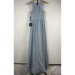Lulu’s Light Blue Air of Romance Halter Neckline Maxi Flowy Dress Size XS Photo 5
