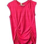 Athleta  Pacifica Contoured Tank Top Womens Small Pink Zip Front Ruched Pocket Photo 0