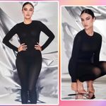 SKIMS NWT SHEER SCULPT CATSUIT IN ONYX Black sz 2X Photo 1