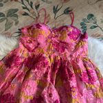 SHOWPO Brailey Mini Dress In Pink Jacquard Size 16 Photo 8