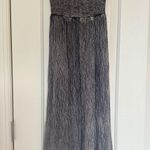 Earthbound Trading Co. black strapless maxi dress with open back Gray Photo 0