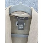 Kenar  Women's Cardigan Open Front Solid Beige Size Small Silk Wool Blend Photo 9