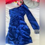 Homrain royal blue ruched homecoming dress Size 2 Photo 1