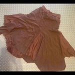 Y2k cottage core brown prairie skirt boho spring Fairycore Size L Photo 0