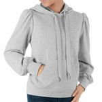 Members Mark Puff Sleeve Pullover Hoodie Sweatshirt Grey Small Gray Photo 0