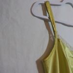 Morgan Taylor Yellow Slinky Satin Mini Slip Dress Festival Concert Size M Photo 4