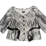 Adrianna Papell 💖 NWT Metallic Green Formal Jacket Photo 1