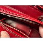 Christian Dior Medium Lambskin Cannage Lady Dior in Burgundy Photo 5