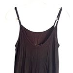 Joah Brown Strappy Slit Dress Ribbed Black M/L Photo 5