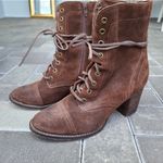 Steve Madden Gretell brown heeled lace up boots sz 10 Photo 10