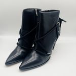 IRO  Wikson Leather Black Pointed Toe Boots Ankle Size 41 US 10 Photo 7