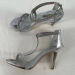 Steve Madden Faylinn Rhinestone Embellished T Strap Stiletto Heels in Silver 11 Photo 1
