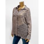 Threads 4 Thought  Grey Brown Sheer Long Sleeve High-Low Oversized Blouse Size S Photo 1