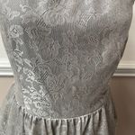 New York And Company  Grey Lace Blouse Photo 1