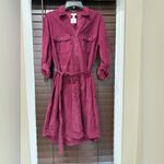 st. john's bay Long Sleeve Burgundy Dress size PL Photo 2