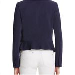 Rebecca Taylor  Womens Jacket 8 Blue Long Sleeve Open Front Devin‎ Blazer Career Photo 1