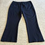 CAbi Keen Kick Flare Crop Pants 12 Classic Navy Ponte Stretch Ankle Button Photo 8