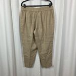 Eileen Fisher Beige Tan Linen Pull On Pants Sz.L Photo 4
