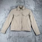 Joie  Fleece Shirt Jacket Button Front Relaxed‎ Fit Shacket Tan Beige Size S Photo 1