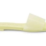 Stuart Weitzman NEW Flat Summer Slide Sandals in Lime Green Size 7.5 Photo 0