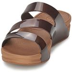 FitFlop  Size 8 Super Jelly Twist Slide Sandals brown Metallic Comfort Support Photo 0