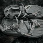 Athletic Works Women's  Strappy Sandal Flat Toe Loop Black & White Size 9 Photo 0