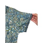 Vintage Natural House Dress Muu Muu Sleep Gown Green Paisley Size L Size L Photo 3