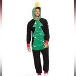 Tipsy Elves  Christmas Tree Toss Game Union Suit Pajamas Medium Photo 2