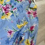 Lauren Ralph Lauren Matching Set floral button up tank top Blue (xlarge) spring Size XL Photo 4