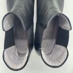 Johnston & Murphy  Womens 8 Booties Black Leather Flat Sole Slip On Soft Chelsea Photo 6