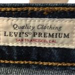 Levi's Levi’s Denim 501 Skinny Short Dark Wash Button Fly Premium Denim 27x28 Jeans. Photo 4