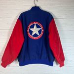 Starter Vintage 90s Texas Rangers  Nylon Bomber Big Logo Jacket XL READ Photo 1