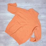 Philosophy  long sleeve over sized pull over turtle neck sweater orange medium Photo 3