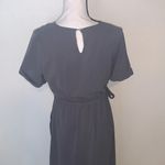 Polagram Gray high low wrap Dress belted keyhole maxi Photo 6