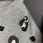 Apt. 9  Women's Leopard Print Sequin Embellished Crew Neck Sweater Size Large Photo 5