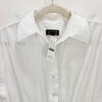 J.Crew Elena Shirtdress Midi Cotton Poplin White Classic Minimalist US 2 NWT Photo 6