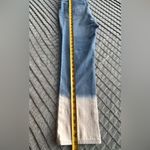 Crown & Ivy Blue Cream Cropped Ankle Jeans Photo 5