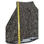 Dress Barn Brown and White Geometric Print A-Line Skirt, size S Photo 4