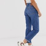 Levi's Levi’s 501 Skinny High Rise Raw Hem Jeans in Dark Blue Size 27 x 28 Photo 5