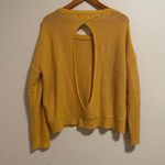 Open Back Sweater Gold Size M Photo 1