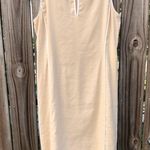 Brooks Brothers Fully lined linen Cream shift dress 8 Photo 0