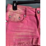 Dollhouse Y2K Pink w/ Gold Metallic Low Rise Cut Off Shorts Photo 1