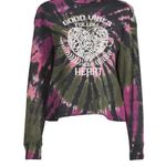 No Boundaries Womens  Screen Print Tie Dye Short Top  Size Small 3-5 Juniors New Photo 3