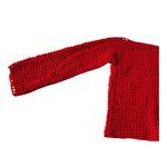 American Vintage Vintage Grandma made crochet red sexy off shoulder sweater size medium Photo 10