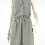 Merona  Chinese Collared Chevron Olive Green Dress Photo 0