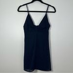 superdown Revolve  Mila Deep V Mini Dress Navy Blue Sparkles Size XS Photo 2