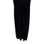 Karin Stevens Karin Stevens Womens Size 6 Black Velvet Vintage 90s Maxi Dress Scoop Neck Photo 7